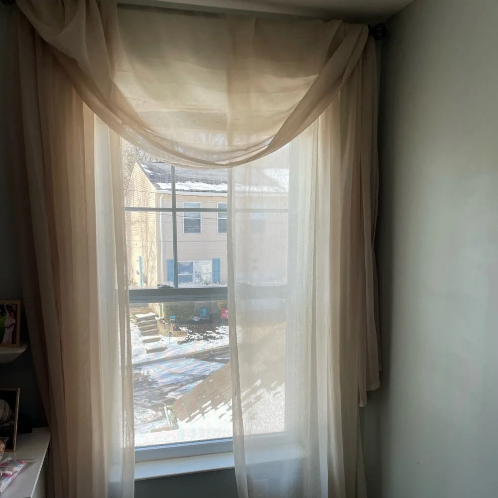 Sheer Panels and 2 scarf valances